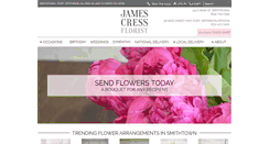 Desktop Screenshot of jamescressflorist.com